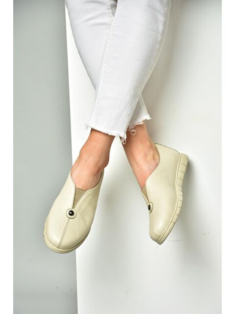 Fox Shoes P5550812 Bej Kadın Ayakkabı