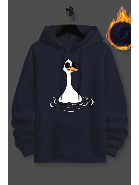 uyguntarz Duck Baskılı Oversize Sweatshirt - S000267770-19459