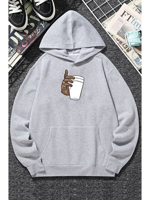 uyguntarz Coffee Baskılı Sweatshirt - S000267755-20600