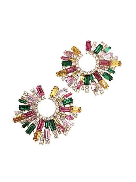 New Obsessions Sardenia Sun Baget Taşlı Abiye Küpe - S000145097-27074