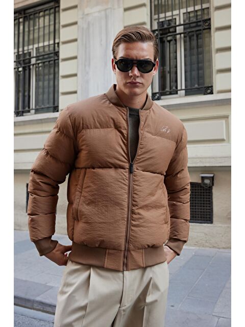 Danger Erkek Bomber Şişme Mont Kahverengi - S000261842-19413