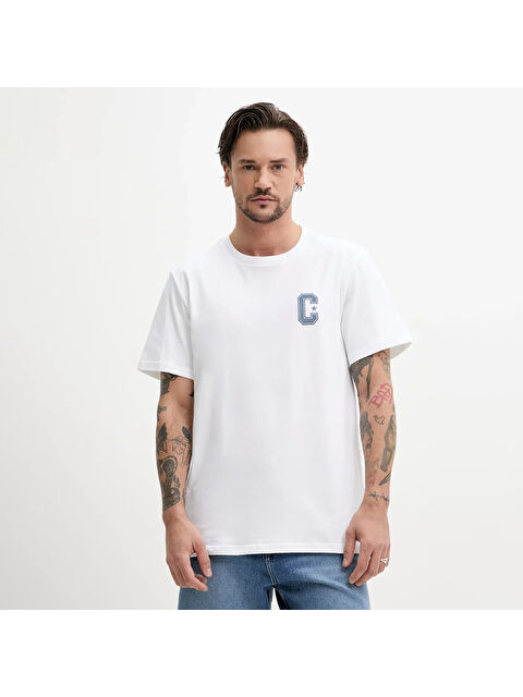 Converse Retro Graphic Erkek Beyaz Yuvarlak Yaka Tişört - S000524841-20063