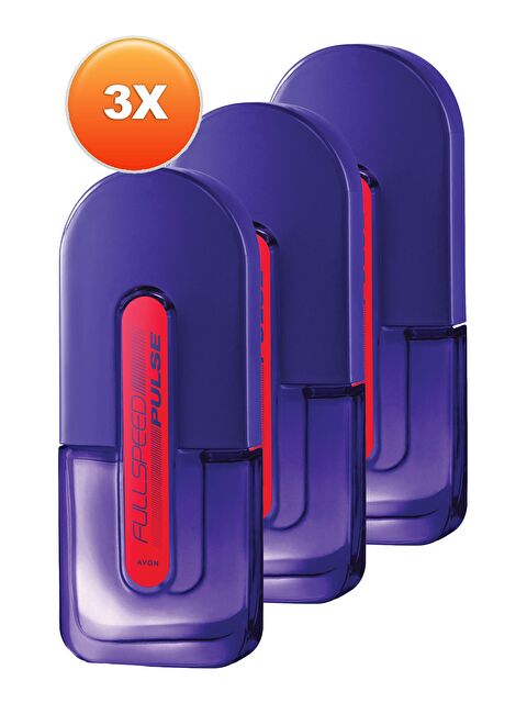 AVON Full Speed Pulse Erkek Parfüm Edt 75 Ml. Üçlü Set - S000188281-10231
