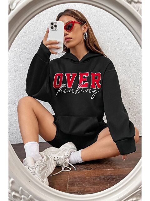 uyguntarz Unisex Over Thinking Baskılı Sweatshirt - S000268937-19351