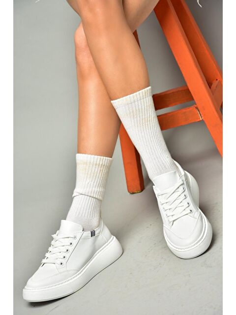 Fox Shoes S2740484 Beyaz Kadın Ayakkabı