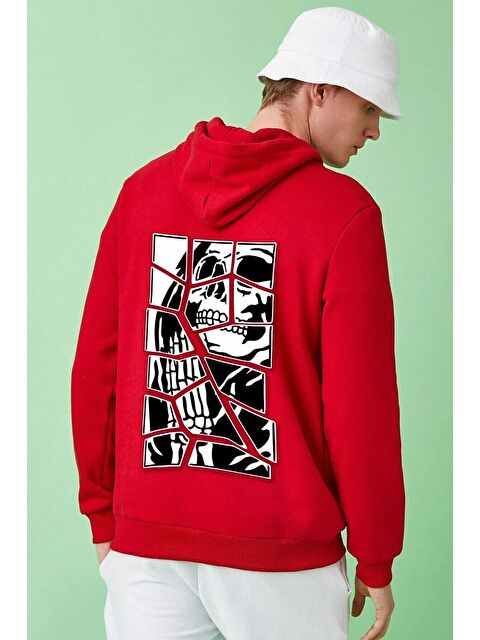 uyguntarz Unisex Skullcracked Baskılı Sweatshirt - S000268903-20045