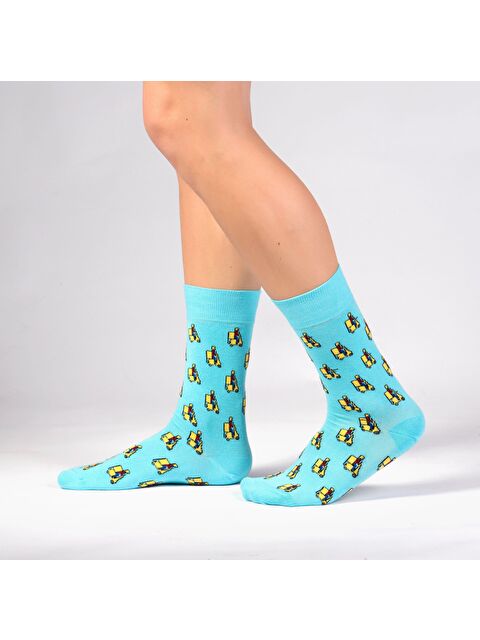 Ozzy Socks Moto Desenli Çorap - S000128866-20055