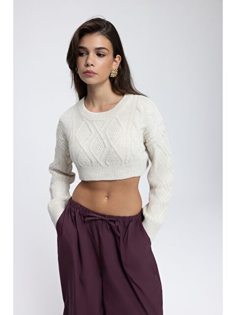 Mai Collection Mohan Bej Crop Kazak - S000511576-19928