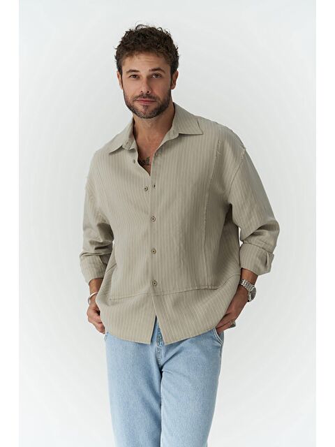 Mai Collection Dylan Soft Haki Erkek Gömlek - S000262971-18547