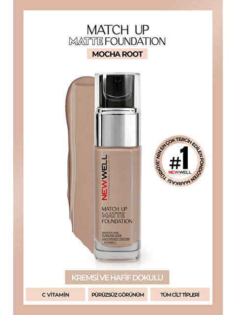 New Well Match Up Matte Foundation Mocha Root 04 34 gr - S000499187-19927