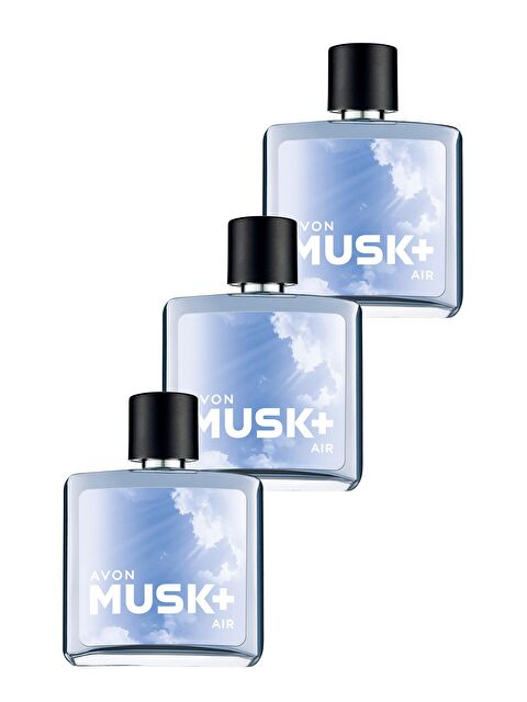 AVON Musk Air Erkek Parfüm Edt 75 Ml. Üçlü Set - S000188286-10231