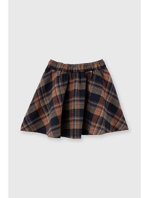 Panço Kız Bebek Ekose Lacivert Etek - S000514491-21164