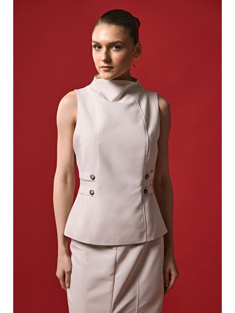 SATEEN Jessi Bluz - Bej