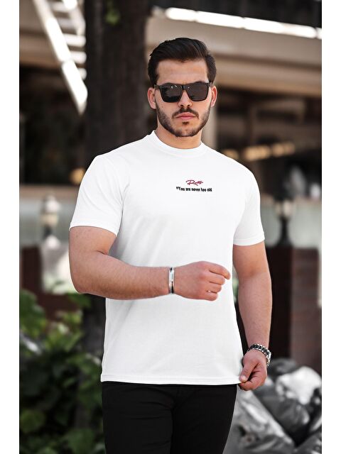 Comstar Slim Fit Bisiklet Yaka Kısa Kollu Baskılı Erkek Tişört - S000205345-20063