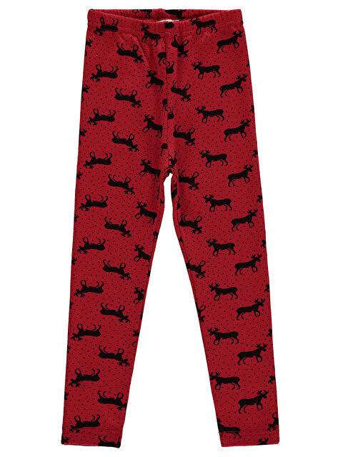 Civil Girls Kız Çocuk Tayt 6-9 Yaş Kırmızı - S000310588-20045