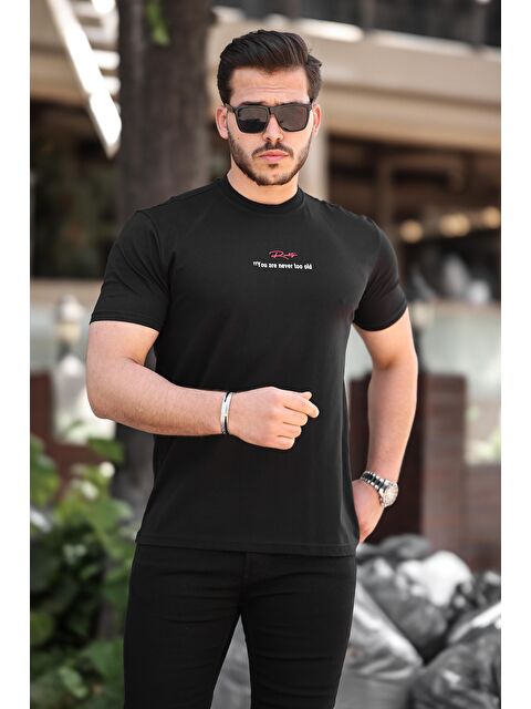 Comstar Slim Fit Bisiklet Yaka Kısa Kollu Baskılı Erkek Tişört - S000205345-19351