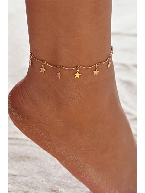 New Obsessions Altın Rengi Flashy Yıldız Sallantılı Halhal - S000167369-20076