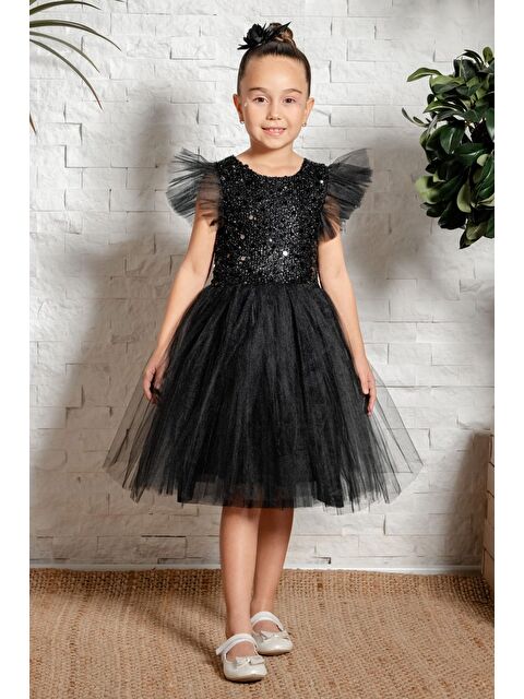 Mnk Baby & Kids Tüllü Kız Çocuk KPL Elbise MNK0526 - S000388988-19351