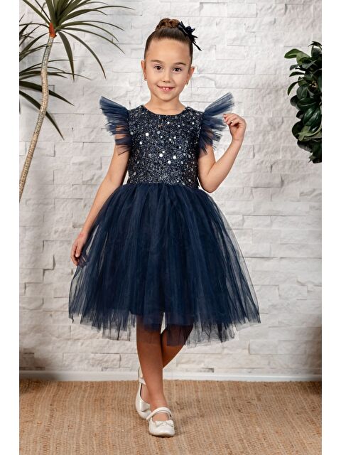 Mnk Baby & Kids Tüllü Kız Çocuk KPL Elbise MNK0526 - S000388988-21164