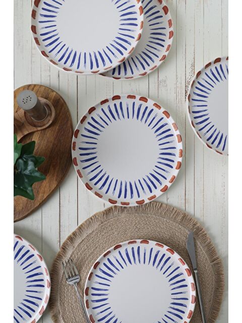 Keramika Red Line Pasta Tabağı 22 cm 6 Adet - S000167917-23173