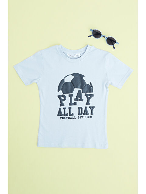 Fullamoda Play All Day Yazı Baskılı Erkek Çocuk Tişört