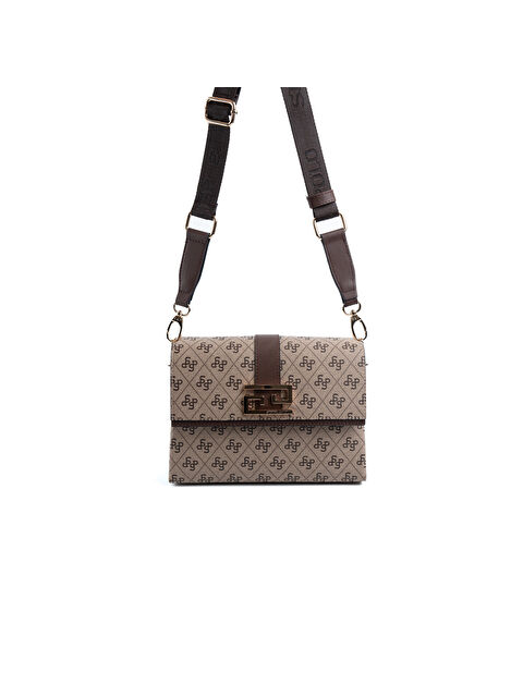 Silver Polo Kadın Çapraz Çanta 1009-47968 SILVER POLO ÇAPRAZ BAYAN ÇANTASI M178 KOYU BEJ-MAT KAHVE - S000507753-19928