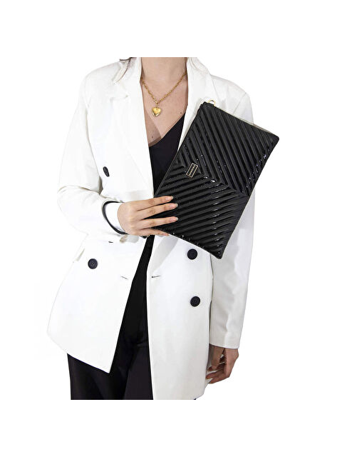 Silver Polo Kadın Portföy Çantası 1034-42104 SILVER POLO CLUTCH M152 RUGAN SİYAH-V RUGAN SİYAH - S000507754-19351