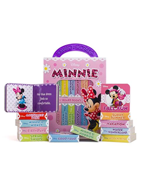 Pi Kids Disney Baby: My First Library Board Book Block 12 Book Set- Minnie Mouse - S000455307-23173