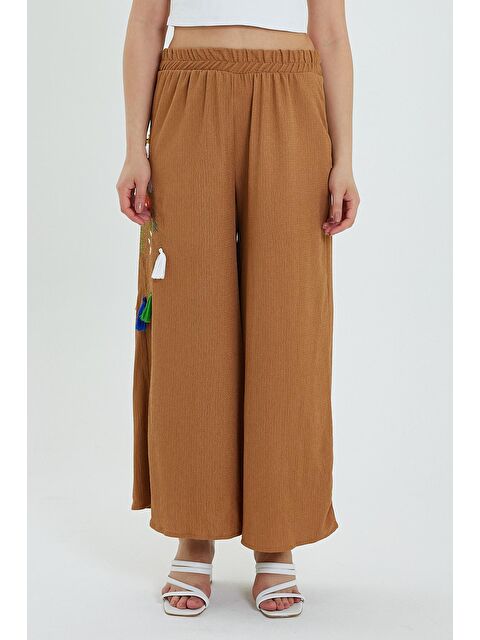 Rodi Kadın Yanı Nakışlı Örme Pantolon - S000163099-37257