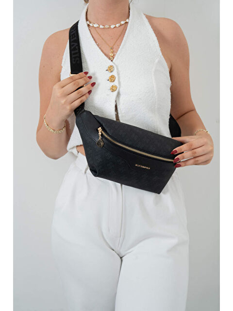 Silver Polo Kadın 1192-46918 SILVER POLO BEL ÇANTASI M178 SİYAH-MAT SİYAH - S000507766-19351