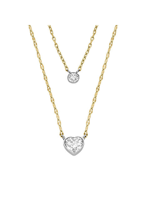 FOSSİL JF04357-998 Kalpli Kadın Kolye