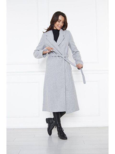 Comstar Kadın Kaşe Kaban Astarlı Kuşaklı - S000210424-20600