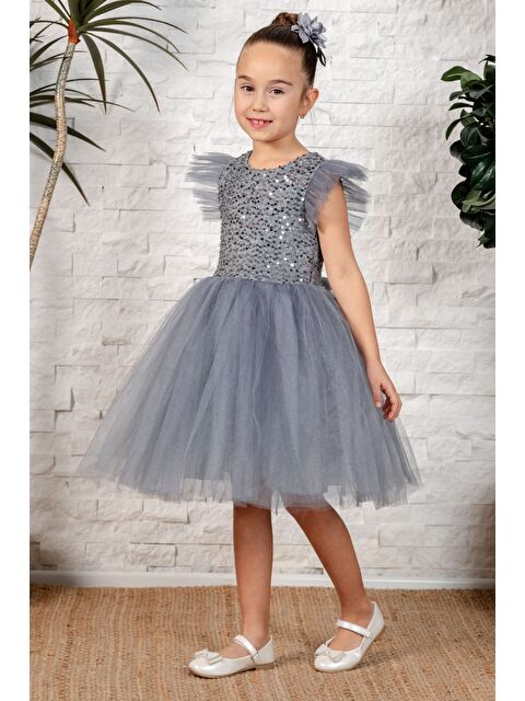 Mnk Baby & Kids Tüllü Kız Çocuk KPL Elbise MNK0526 - S000388988-20600