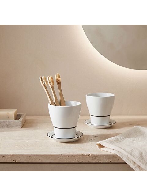 GÜRAL PORSELEN Rio İkili Kapaklı Şekerlik Baharatlık Seti Siyah 300 Cc