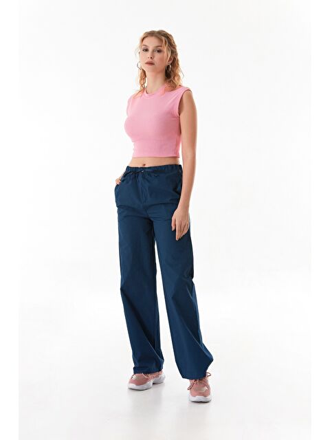 Fullamoda Beli Lastikli Paraşüt Kumaş Pantolon - S000345590-21164