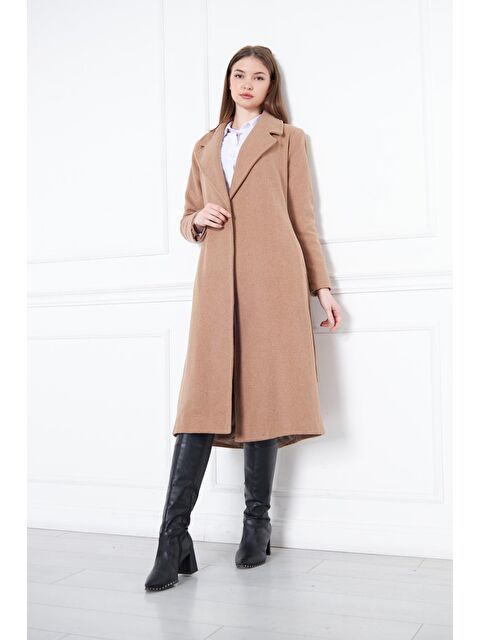 Comstar Kadın Kaşe Kaban Astarlı Kuşaklı - S000210424-4557