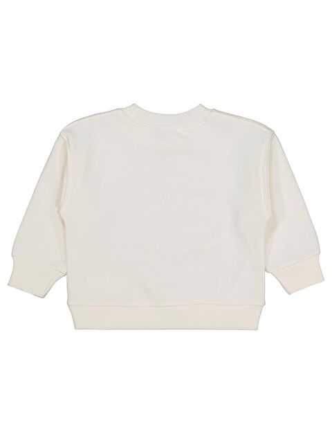 Civil Girls Düz 2-5 Yaş Sweatshirt - Ekru 3-4 Yaş - S000483185-19965