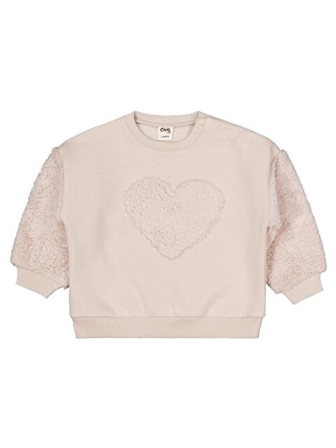 Civil Baby Kalp Nakışlı 6-18 Ay Takım - Bej 18-24 Ay - S000471835-25636