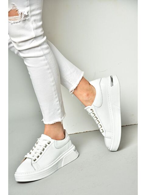 Fox Shoes P5550200 Beyaz Kadın Sneakers