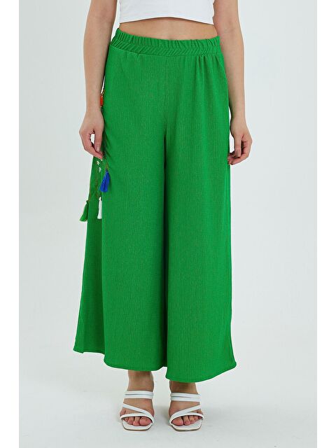 Rodi Kadın Yanı Nakışlı Örme Pantolon - S000163099-18194