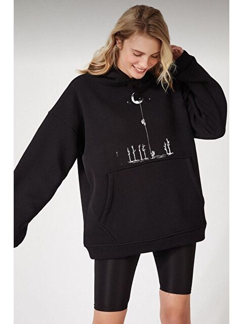 uyguntarz Unisex Uzay Temalı Sweatshirt - S000268297-19351