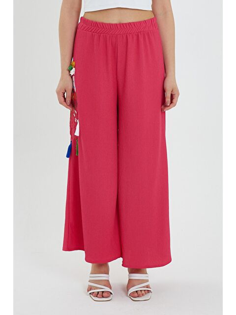 Rodi Kadın Yanı Nakışlı Örme Pantolon - S000163099-18686