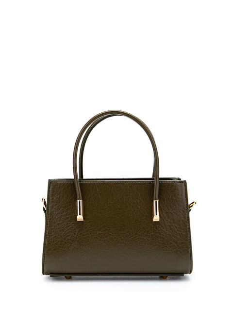 Minebag Gold Detay Sabit Askılı Kadın Çapraz Çanta Siena Haki