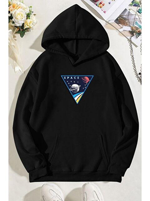 uyguntarz Unisex Space Baskılı Sweatshirt - S000268301-19351