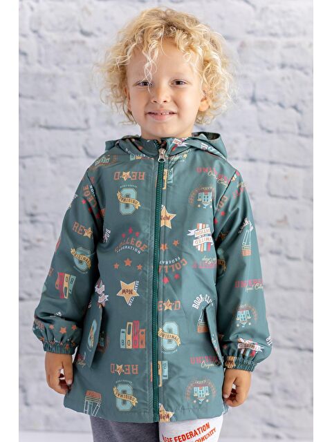 MİNİNİO Unisex Çocuk Yaðmurluk - Yeşil - S000316649-18194