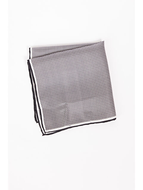 Altınyıldız Classics Erkek Siyah-Gri İpek Mendili - S000453242-37430