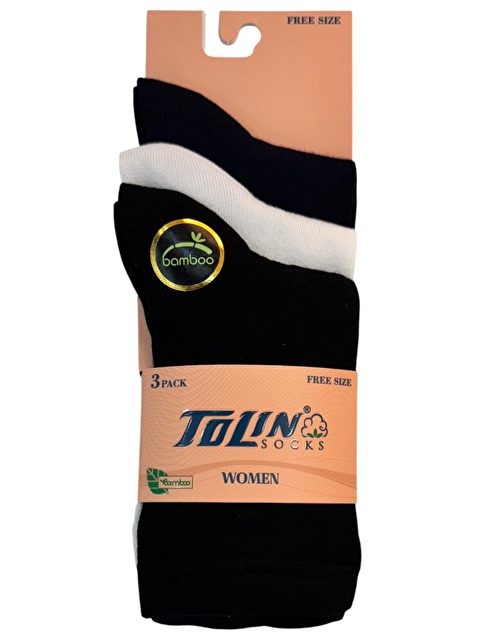 Tolin Kadın 3 lü Bambu Çorap Seti 24024 - S000386761-39