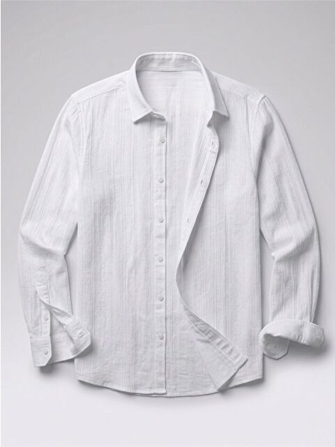 Jane's Erkek Armürlü Yarım Oversize Müslin Gömlek