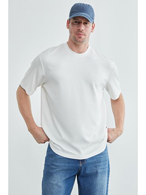 Fullamoda Basic Bisiklet Yaka Modal Tişört - S000513937-20063