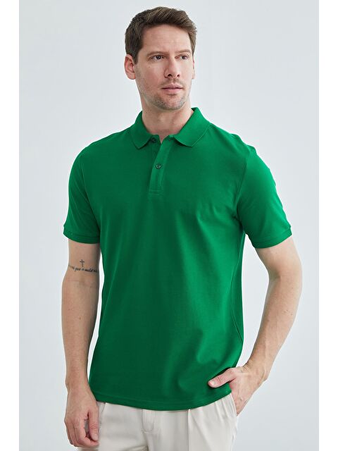 Fullamoda Basic Polo Yaka Pike Tişört - S000513938-18194